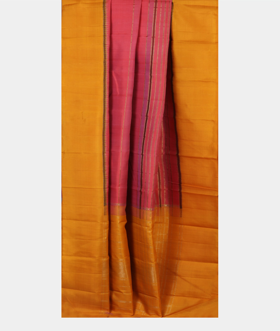 Pink Handwoven Kanjivaram Silk Saree T4362912