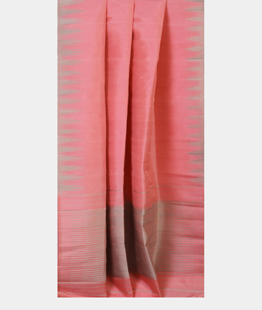 Pink Handwoven Kanjivaram Silk Saree T4418592