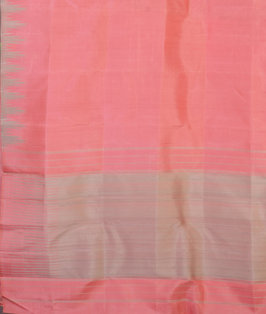 Pink Handwoven Kanjivaram Silk Saree T4418594