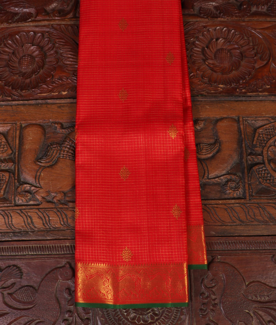 Red Handwoven Kanjivaram Silk Saree T397695-image