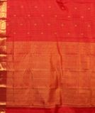 Red Handwoven Kanjivaram Silk Saree T3976954