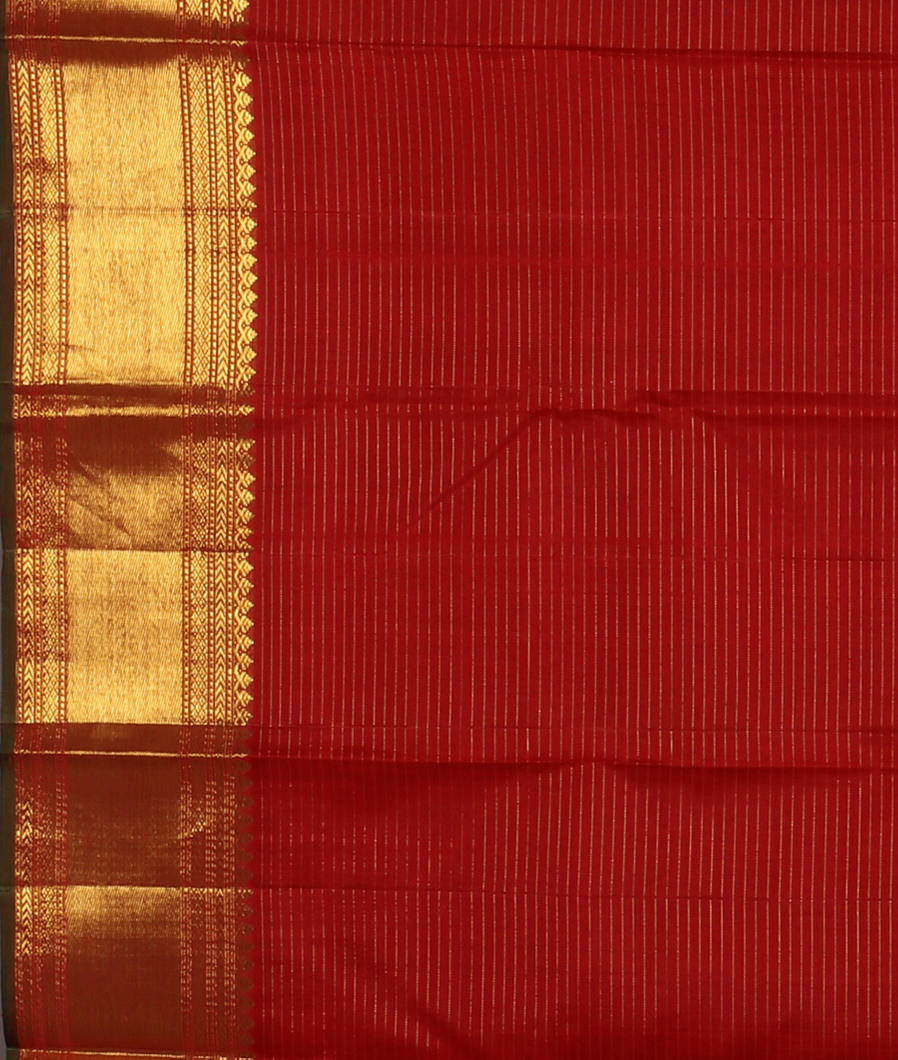 Maroon Handwoven Kanjivaram Silk Saree T4266553