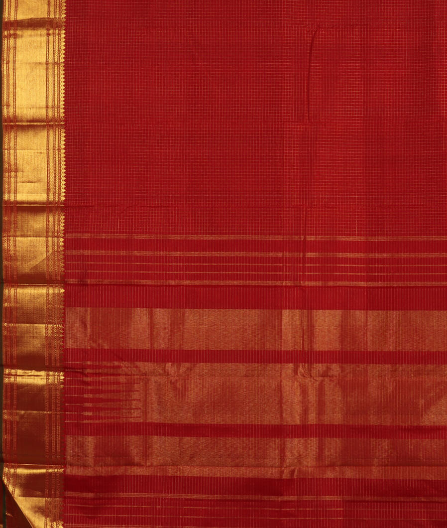 Maroon Handwoven Kanjivaram Silk Saree T4266554