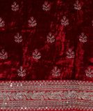 Red Kora Organza Embroidery Saree T4326153