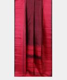 Black and Pink Handwoven Kanjivaram Silk Saree T4424552