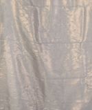 Silver Kora Tissue Organza Embroidery Saree T4432033