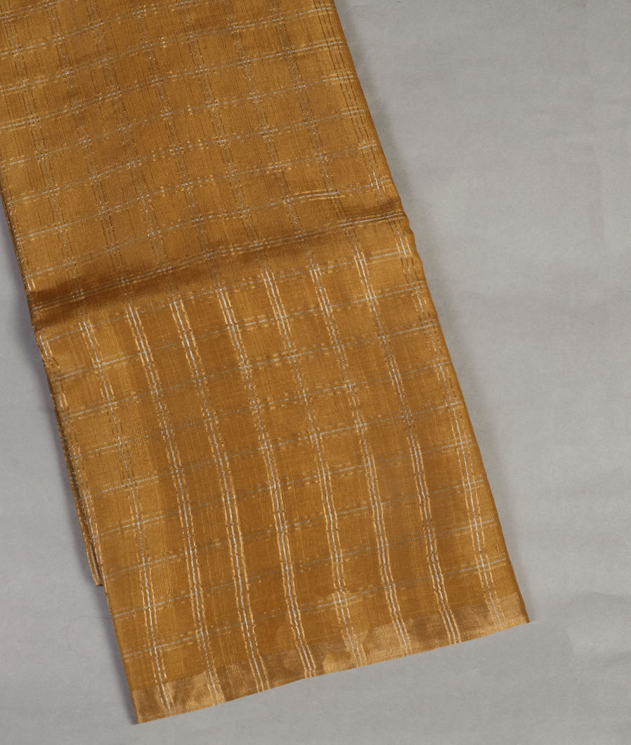 Yellow Woven Tussar Saree T445491-image
