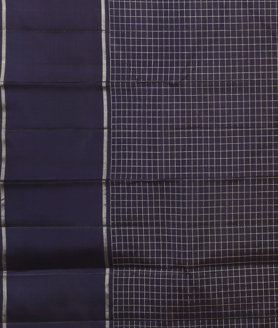 Purple Handwoven Kanjivaram Silk Saree T4375113