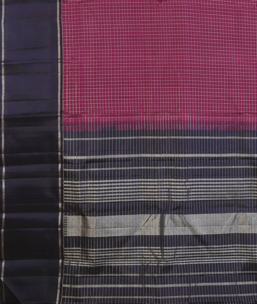 Purple Handwoven Kanjivaram Silk Saree T4375114