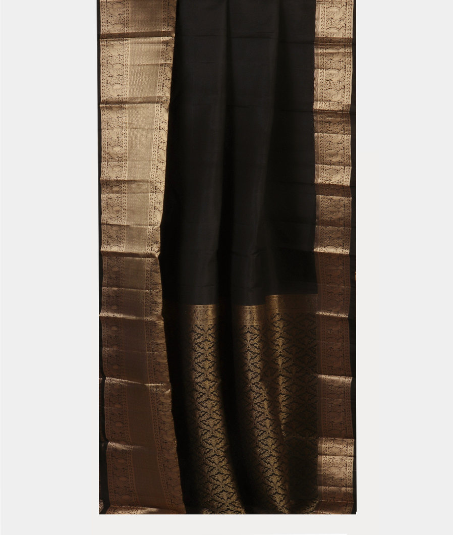 Black Soft Silk Saree T4453842