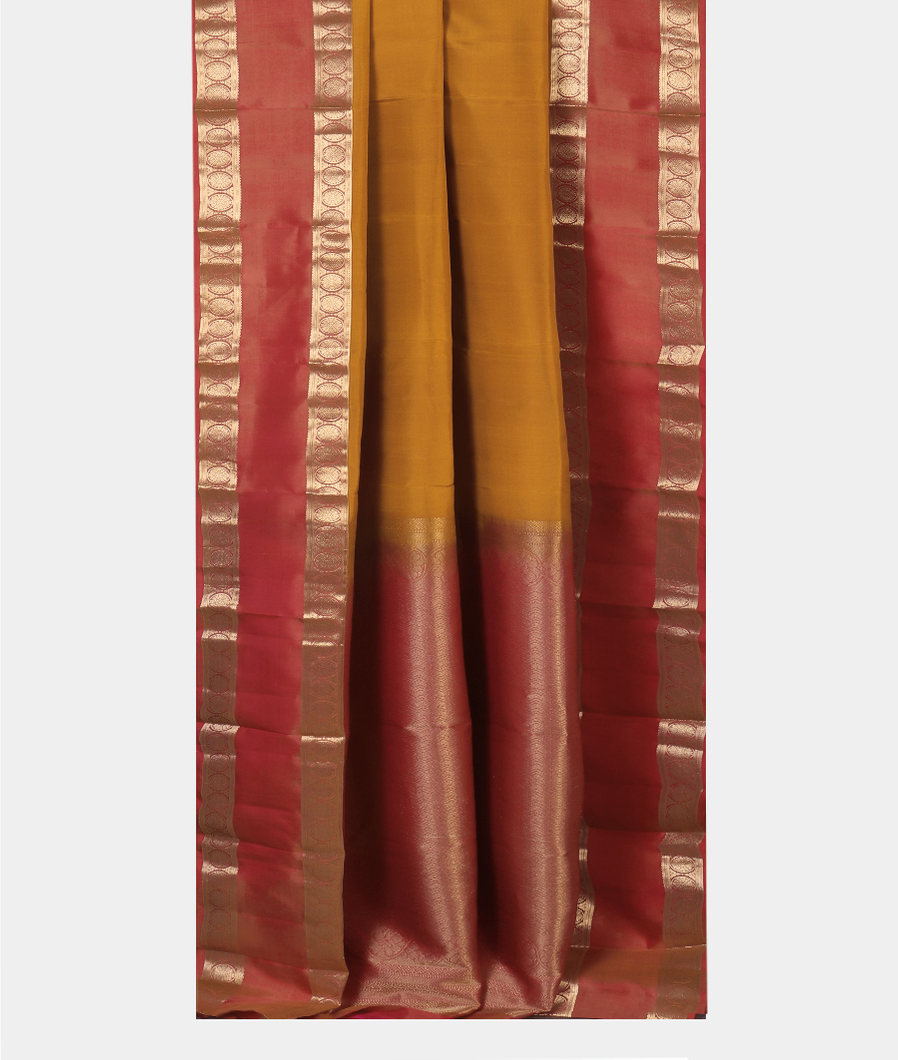 Yellow Soft Silk Saree T4440262