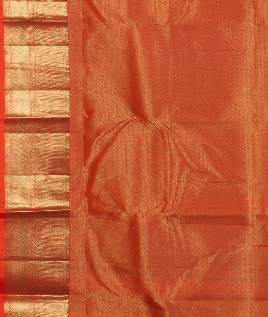 Orangish Pink Soft Silk Saree T4453543