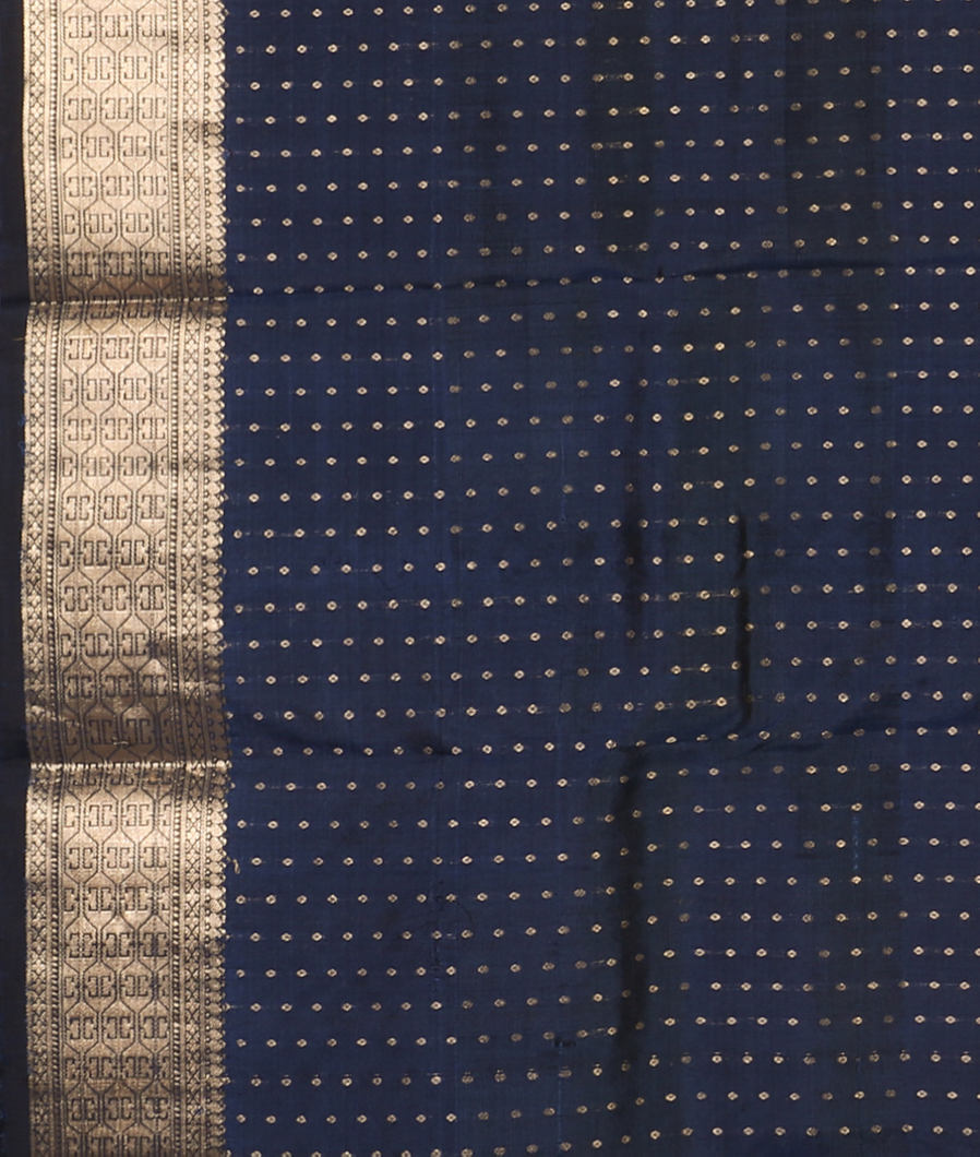 Blue Handwoven Kanjivaram Silk Saree T4333533