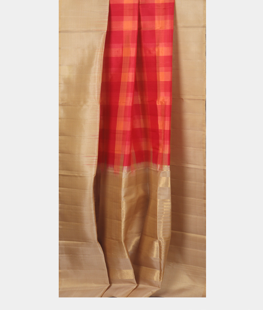 Peach and Magenta Soft Silk Saree T4425892