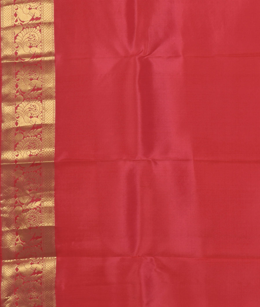 Pinkish Orange Soft Silk Saree T4440053