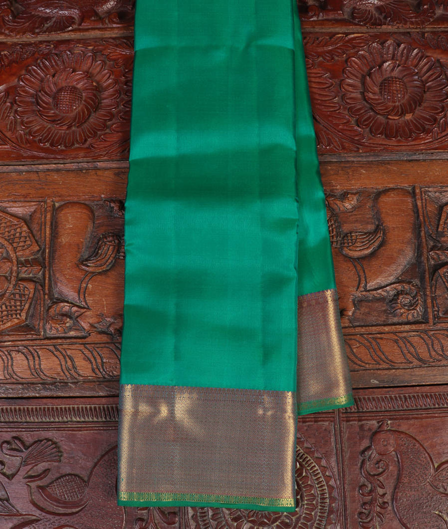 Green Soft Silk Saree T444196-image