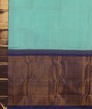 Blue Handwoven Kanjivaram Silk Saree T4083524