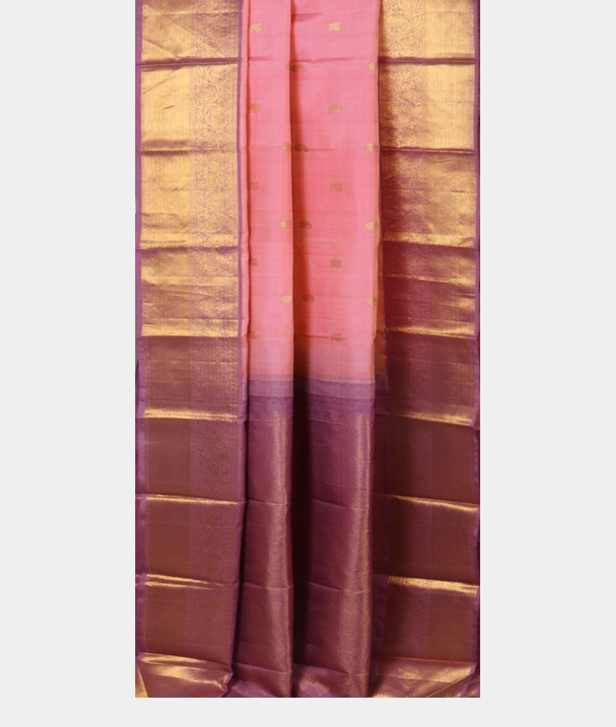Pink Handwoven Kanjivaram Silk Saree T3868012