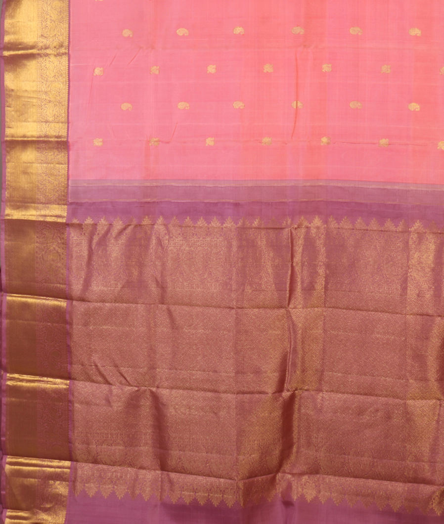 Pink Handwoven Kanjivaram Silk Saree T3868014