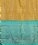 Yellow Handwoven Kanjivaram Silk Saree T4061254