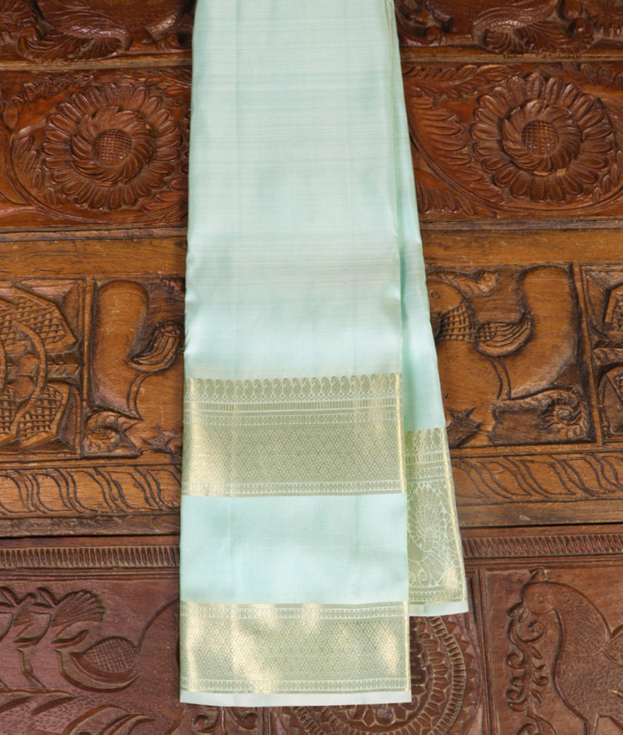 Powder Blue Handwoven Kanjivaram Silk Saree T432393-image