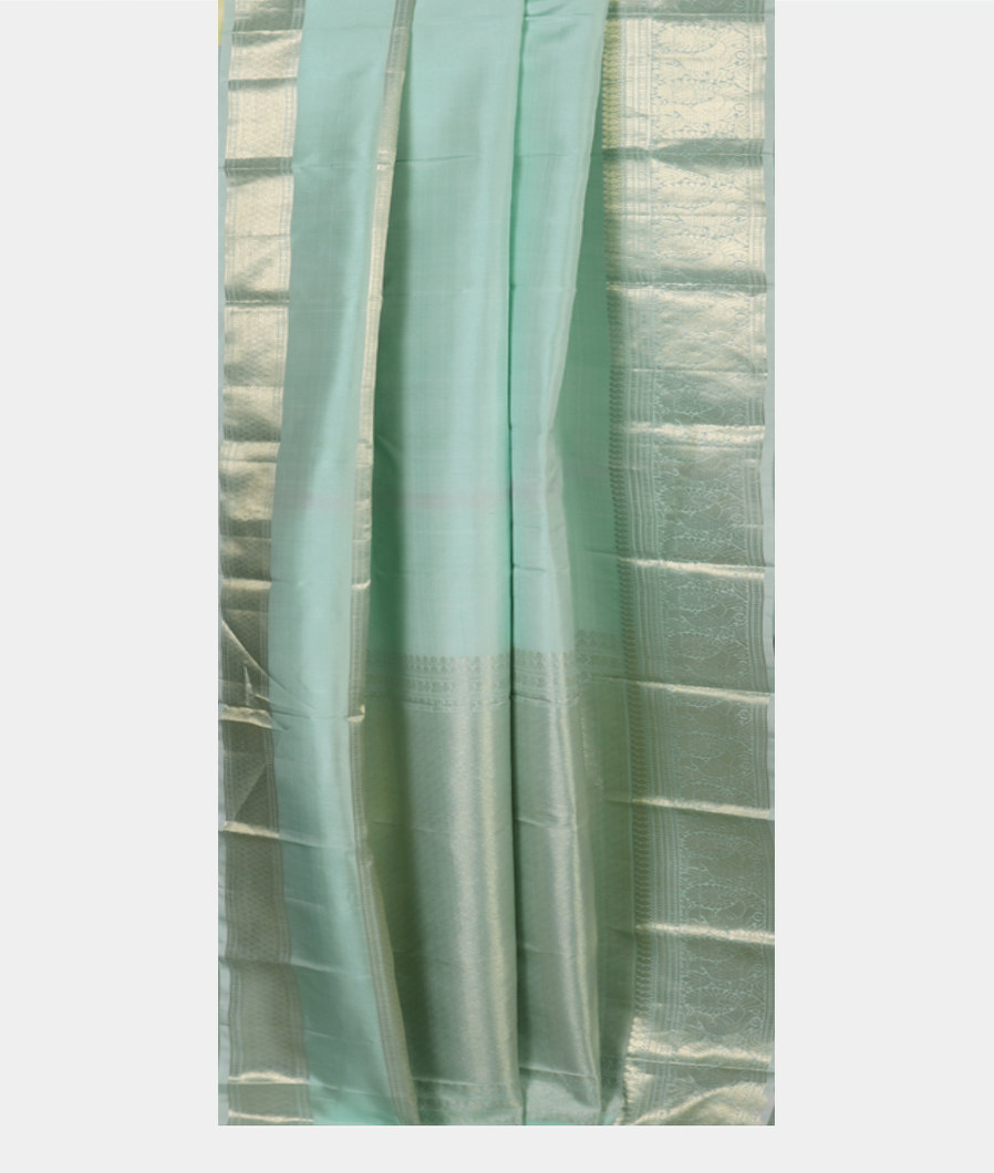 Powder Blue Handwoven Kanjivaram Silk Saree T4323932