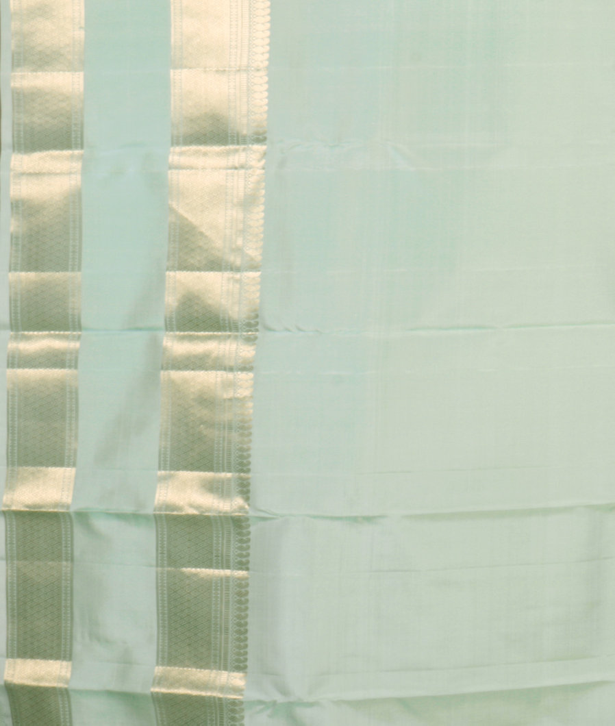 Powder Blue Handwoven Kanjivaram Silk Saree T4323933