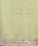 Light Green Georgette Silk Embroidery Saree T4331403