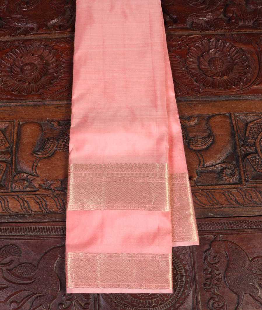 Peach Handwoven Kanjivaram Silk Saree T420638-image