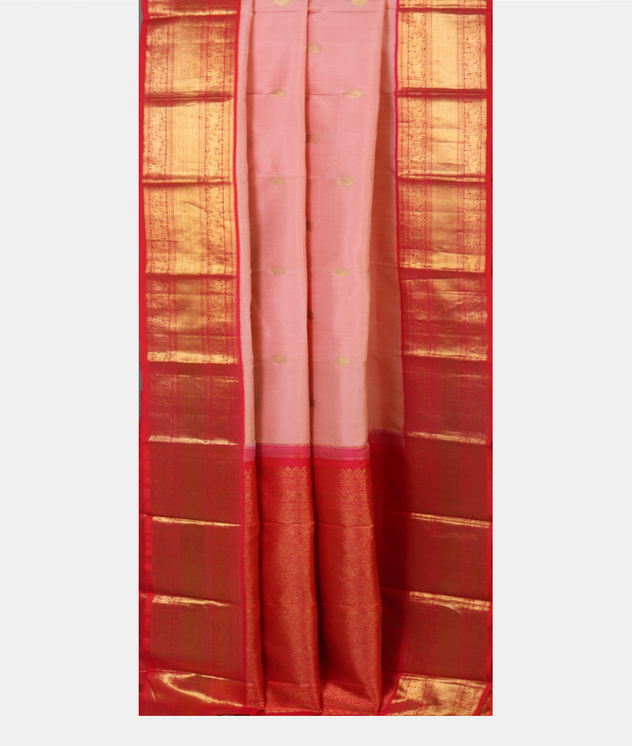 Pink Handwoven Kanjivaram Silk Saree T4195882