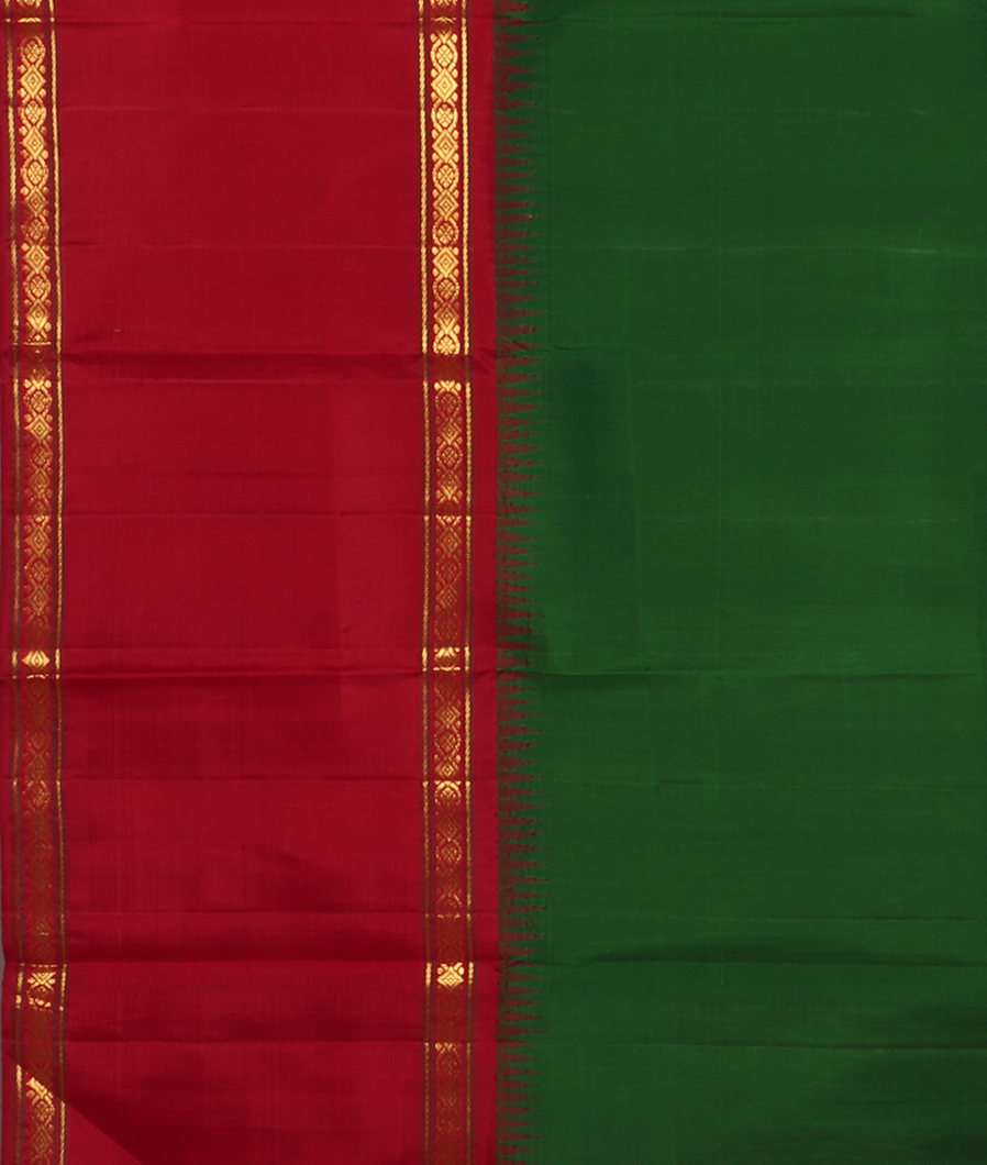 Yellow Handwoven Kanjivaram Silk Saree T4376123