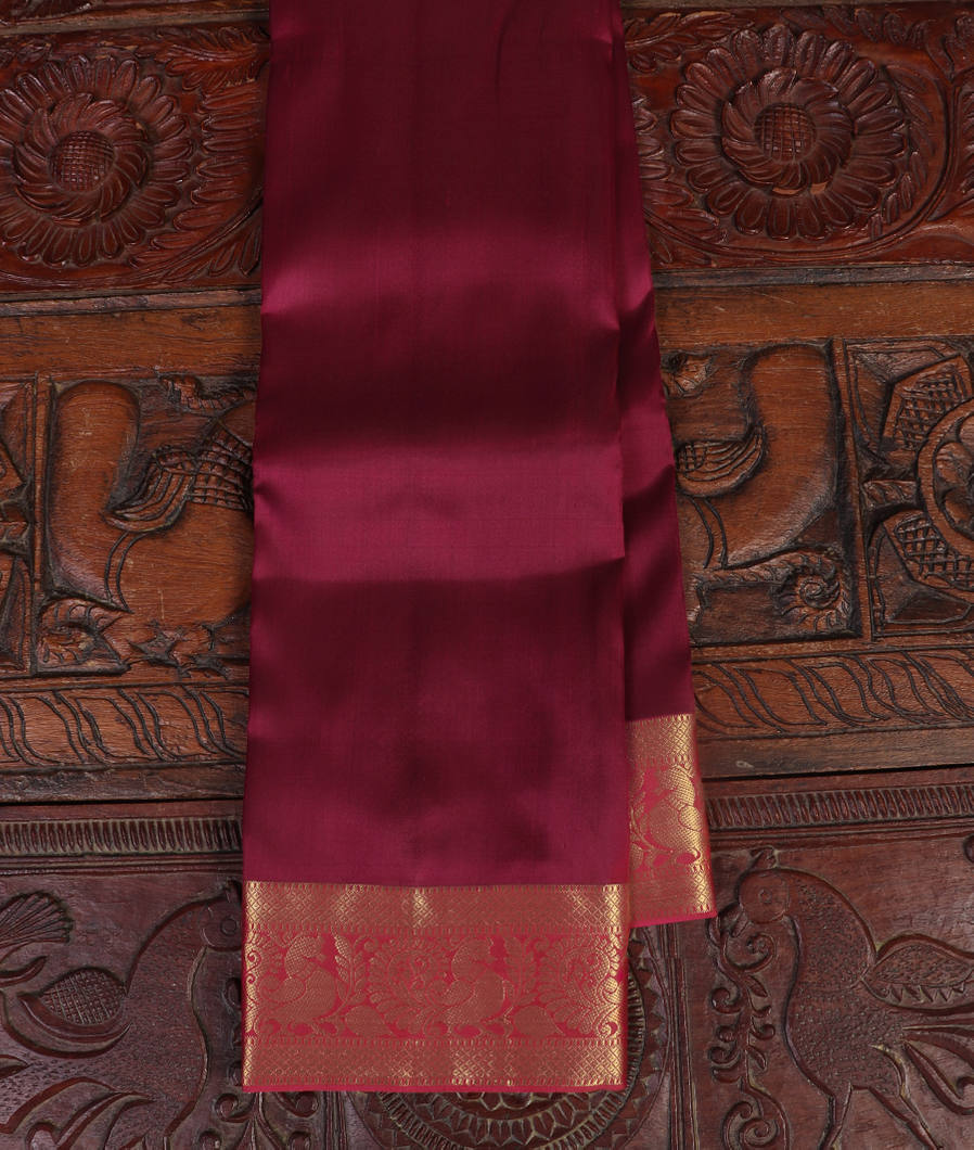 Maroon Soft Silk Saree T436969-image