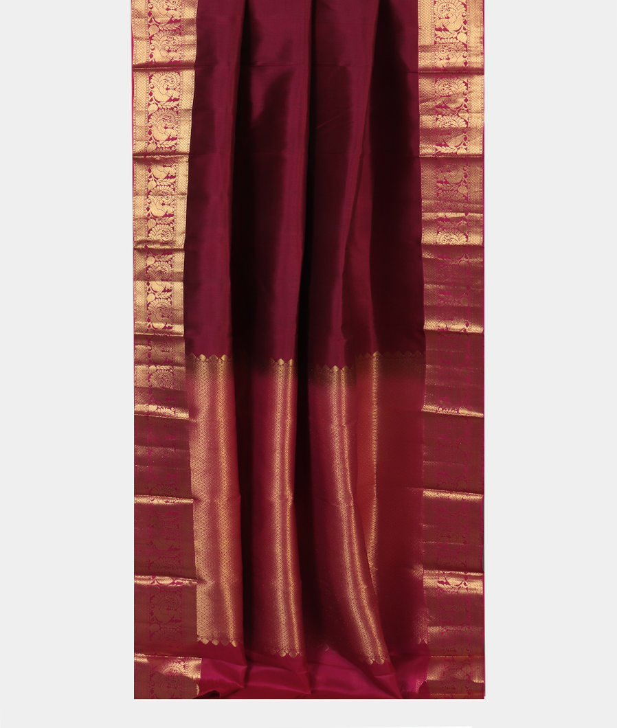 Maroon Soft Silk Saree T4369692