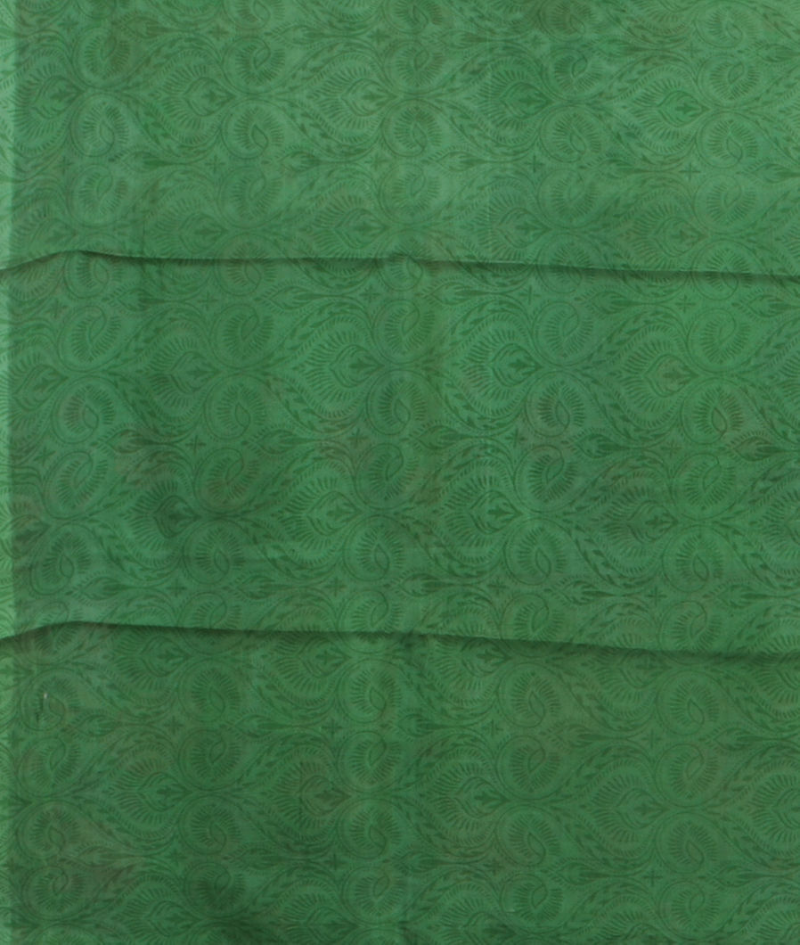 Off-White Printed Silk Saree T4445283