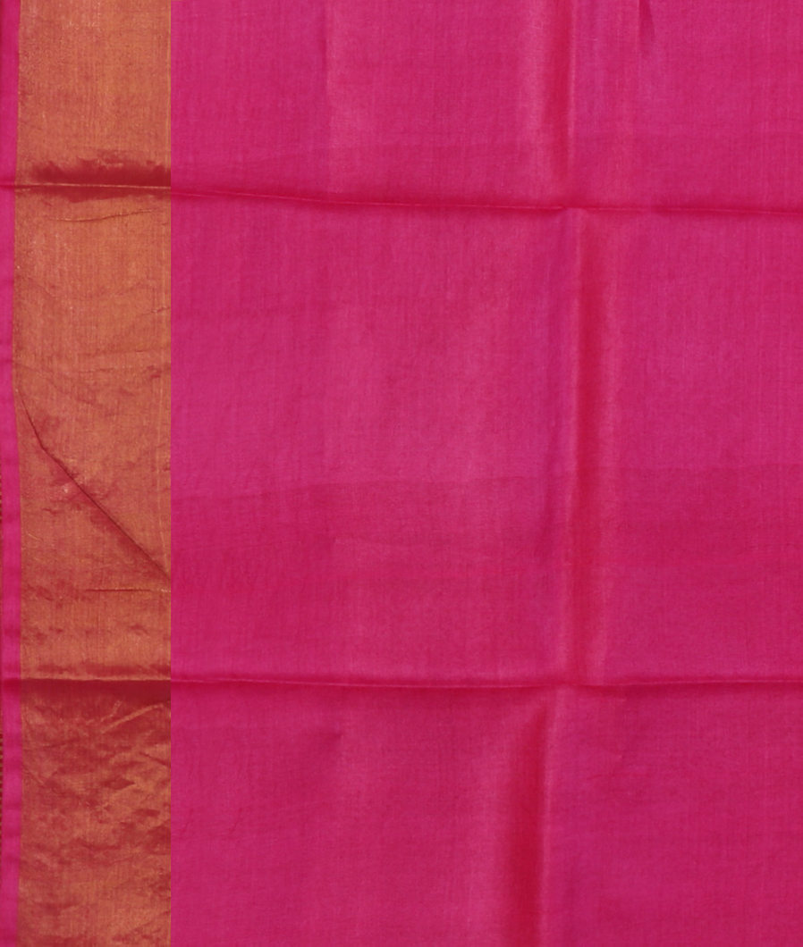 Pink Tussar Printed Saree T4299253