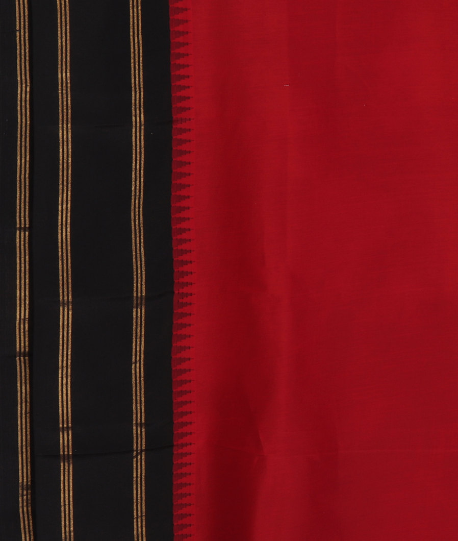 Black Printed Soft Silk Saree T4487763