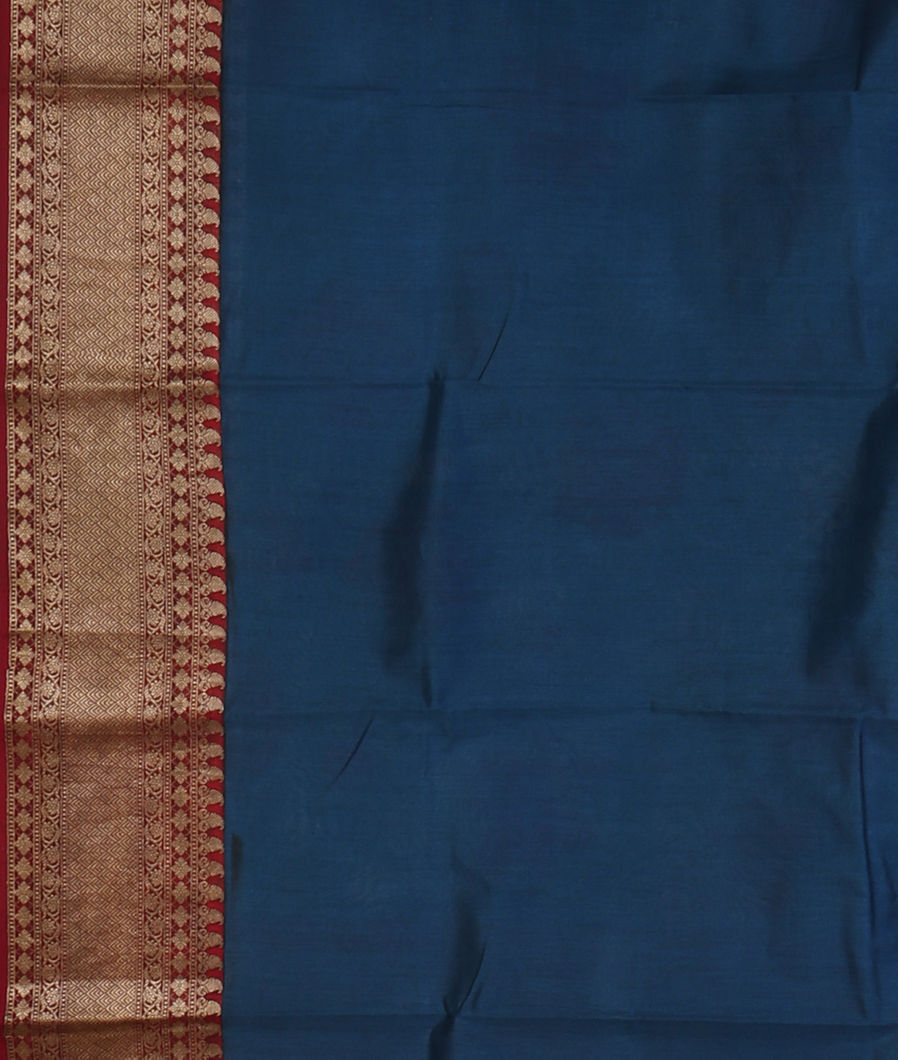 Blue Chaniya Silk Saree T4456323