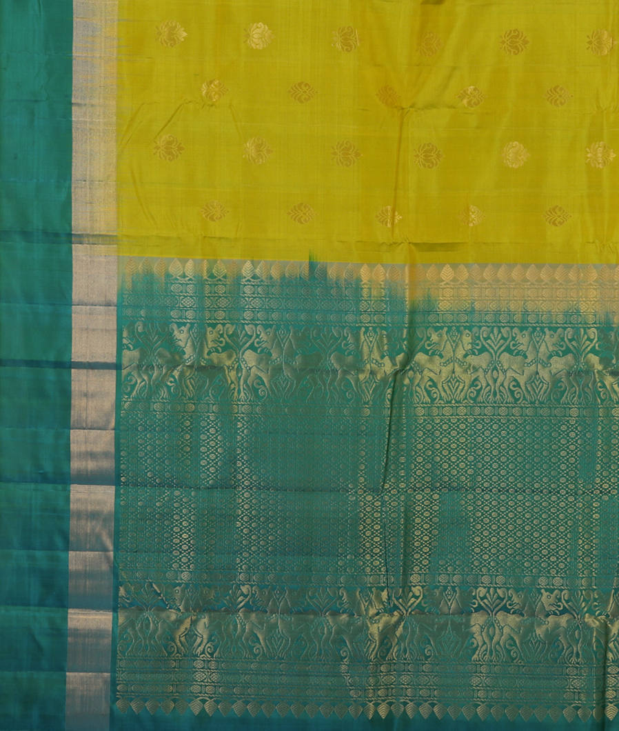 Green Soft Silk Saree T4353704