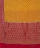 Yellow Banaras Georgette Silk Saree T4436864
