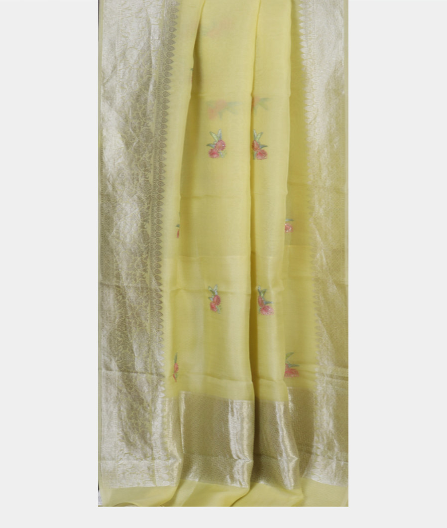 yellow-kora-organza-hand-embroidery-saree-t379261-t379261-b