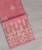 Pink Tussar Printed Saree T4451071