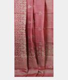 Pink Tussar Printed Saree T4451072