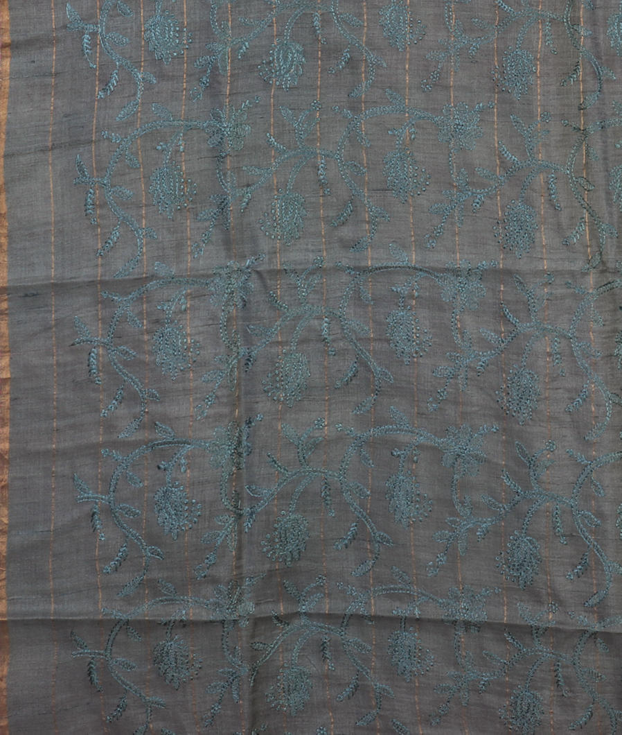 Pink Tussar Printed Saree T4451073