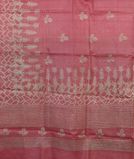 Pink Tussar Printed Saree T4451074