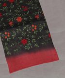 Black Silk Kota Embroidery Saree T3391981