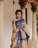 Blue Kanjivaram Silk Saree T4074033