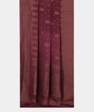 Purple Crepe Silk Saree T4283322