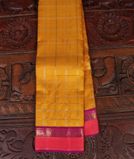 Yellow Handwoven Kanjivaram Silk Saree T4480681