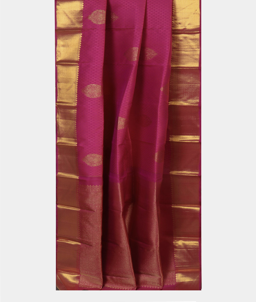 Purple Handwoven Kanjivaram Silk Saree T4383082
