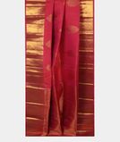 Pinkish Red Handwoven Kanjivaram Silk Saree T4485162